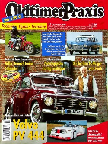 Deckblatt Oldtimer Praxis (12/2004)